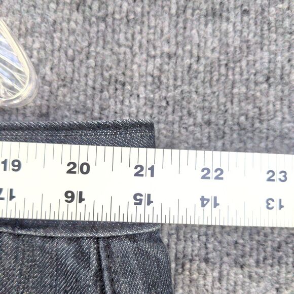 Red Ape Men's Straight Jeans Size 44 Black 5-Pocket Embroidered Logo Dark Wash - Picture 14 of 15